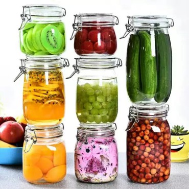 Food storage jar with flip lid MG52HTP10